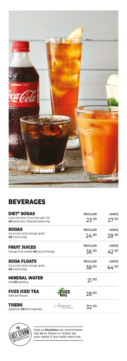 Maxis Menu.pdf Maxi's Food South Africa - Main Menu